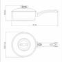 Imagem de Frigideira Solar Baquelite em Aço Inox Fundo Triplo com Tampa e Cabo de Baquelite 20cm 2.1 Litros Tramontina