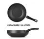 Imagem de Frigideira Wok 24cm antiaderente ultra 6 panela com cabo 3,6litros Multiflon