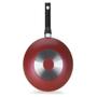 Imagem de Frigideira Wok Amora Vermelho Matte 28 cm 4,3 L em Alumínio com Revestimento Interno Antiaderente Multiflon
