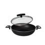 Imagem de Frigideira Wok Antiaderente com Tampa de Vidro Paella Moqueca 26 Cm Alças Laterais Cozillar