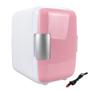 Imagem de Frigobar 12v portatil mini geladeira aquecedora e refrigeradoa 4l rosa trivolt carro e casa