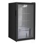 Imagem de Frigobar Expositor Vertical HQ Vidro Duplo 95 Litros Preto HQ-95FBPV 220V
