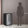 Imagem de Frigobar Expositor Vertical HQ Vidro Duplo 95 Litros Preto HQ-95FBPV 220V
