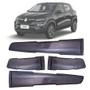 Imagem de Friso Lateral Borrachão Renault Kwid 17 18 19 20 21 22 Modelo Tipo Original Preto Fosco