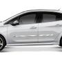 Imagem de Friso Lateral Largo Peugeot 208 2012 a 2023 Kit Cromado Personalizado 4 Portas