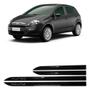 Imagem de Friso Lateral Preto Fiat Punto + Soleira Resinada 4 Peças