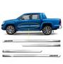 Imagem de Friso Lateral Slim Amarok 2010 a 2023 Kit Cromado Personalizado 4 Portas