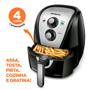 Imagem de Fritadeira a Ar Mondial Family Inox Black  4L 110V  1500W - AFN-40-BI