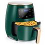 Imagem de Fritadeira Air Fryer 6 Litros 2400W Painel Digital LCD Touch Grande Capacidade Cozinha Alimento Preparo Cozimento Lanche Refeiçao Sem Oleo