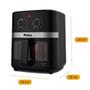 Imagem de Fritadeira Air Fryer Com Visor Philco 9L PAF90 Redstone 127V