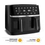 Imagem de Fritadeira Air Fryer Digital Philco 10l Cesto Duplo 2000w Paf10a Preto