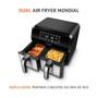 Imagem de Fritadeira Air Fryer Dual Cesto Duplo 8L Mondial AFD-01-BI 127V Sem Óleo Preta