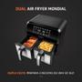 Imagem de Fritadeira Air Fryer Dual Duplo Cesto 8L Mondial 220V