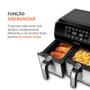 Imagem de Fritadeira Air Fryer Dual Duplo Cesto 8L Mondial AFD-01-BI