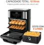 Fritadeira Air Fryer Forno Mondial AFON-12L-BI 12L 2000W 127V - Preto/Inox Imagem de Fritadeira Air Fryer Forno Mondial AFON-12L-BI 12L 2000W 127V - Preto/Inox