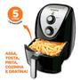 Imagem de Fritadeira Air Fryer Mondial AFN-50-BI, 5 Litros, 1900W, Preto/Inox