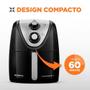 Imagem de Fritadeira Air Fryer Mondial AFN-50-BI, 5 Litros, 1900W, Preto/Inox