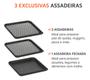 Imagem de Fritadeira Air Fryer Mondial Oven 12 Litros Preto Inox 2000w 220V