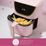 Imagem de Fritadeira Air Fryer Paris Hilton Large, com capacidade de 6 litros, rosa 8 em 1