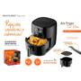 Imagem de Fritadeira Elétrica Air Fryer 4,2 Litros 127v Preta Multilaser Ce190 com pegador