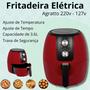 Imagem de Fritadeira Elétrica Air Fryer Supremma Vermelha 3,6l Agratto - Frita sem Óleo