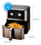 Imagem de Fritadeira Elétrica Chrome Fry Inox Elgin 8l Airfryer 110v