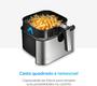 Imagem de Fritadeira Elétrica Elgin CHROME 8L com Timer, Grelha Easy Clean  AFC80, Inox 127V