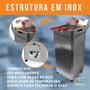 Imagem de Fritadeira Elétrica Industrial Com 25 Litros Água E Óleo Fritador Para Comércios Marchesoni 110 V