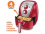 Imagem de Fritadeira Elétrica sem Óleo/Air Fryer Mondial - Family AFN-40-RI Vermelha e Inox 4L com Timer