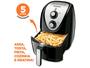 Imagem de Fritadeira Elétrica sem Óleo/Air Fryer Mondial - Grand Family Inox AFN-50-BI Preto 5L com Timer