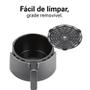 Imagem de Fritadeira hamilton beach air fryer elétrica display digital 3,5l cinza 127v 35051-bz127