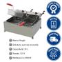 Imagem de Fritador Retangular Progás PR-20 E GN Elétrico 127V 10 Litros com 2 Cestos P41525