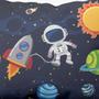 Imagem de Fronha Avulsa Estampada Solteiro Infantil 50x70 01 Peça Astronauta