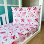 Imagem de Fronha e Lençol de Elástico Cupcake Mini Cama 70x150cm Percal 160 Fios 100% Algodão Arrumadinho