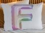 Imagem de Fronha Infantil Capa de Travesseiro Alfabeto Balão Arco Íris de A a Z