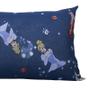 Imagem de Fronha Portallar Malha Disney Estampada Friendly Princesses 48cmx68cm Azul