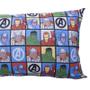 Imagem de Fronha Portallar Malha Disney Estampada Marvel Cubo Mescal Avengers 48cmx68cm Branco