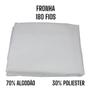 Imagem de Fronha Sem Aba Branca 70cm X 50cm Micropercal 180 Fios 1 Uni