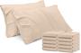 Imagem de Fronhas Utopia Bedding King Size 20x40cm  pacote com 12 unidades bege
