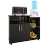 Imagem de Fruteira Balcao Multiuso Microondas Forno Bebedouro Preto - Estilo e Funcionalidade para Seu Espaço  AJLstore