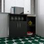 Imagem de Fruteira Balcao Multiuso Microondas Forno Bebedouro Preto - Estilo e Funcionalidade para Seu Espaço  AJLstore