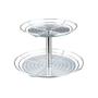 Imagem de Fruteira de Mesa Double Cromado com Vidro 02 Cestos 320/415 mm 2376 Masutti Copat