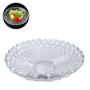 Imagem de Fruteira de Vidro Transparente Decorativa 29cm Centro de Mesa Bubbles Super Resistente