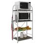 Imagem de Fruteira Suzy 852A 3 Prateleiras em Granito Branco Liso Artefamol