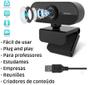 Imagem de Full Hd 1080p 1600k Pixels Webcam Computador Câmera Stream Live Alta Definição Visão Giro 360º Usb + Microfone de Lapela