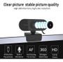 Imagem de Full Hd 1080P Webcam Microfone Visão 360º Computador Câmera