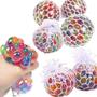 Imagem de Fun Squishy Stress Ball Mesh Orbeez Splash Apertar Espremer Bola Bolinha Anti Stress Rainbow