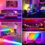 Imagem de Fundo Atmosfera Luz Tiras 5050rgb Cor Bluetooth 5v Luz Set TV Cabeceira Bar Atmosfera Luz