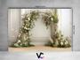 Imagem de Fundo Fotográfico 2,20 x 1,50 - New Born Arco Rústico Com Flores 116
