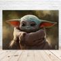 Imagem de Fundo para Festa VV Baby Yoda - Feliz Aniversário (2,1x1,5m) - Star Wars